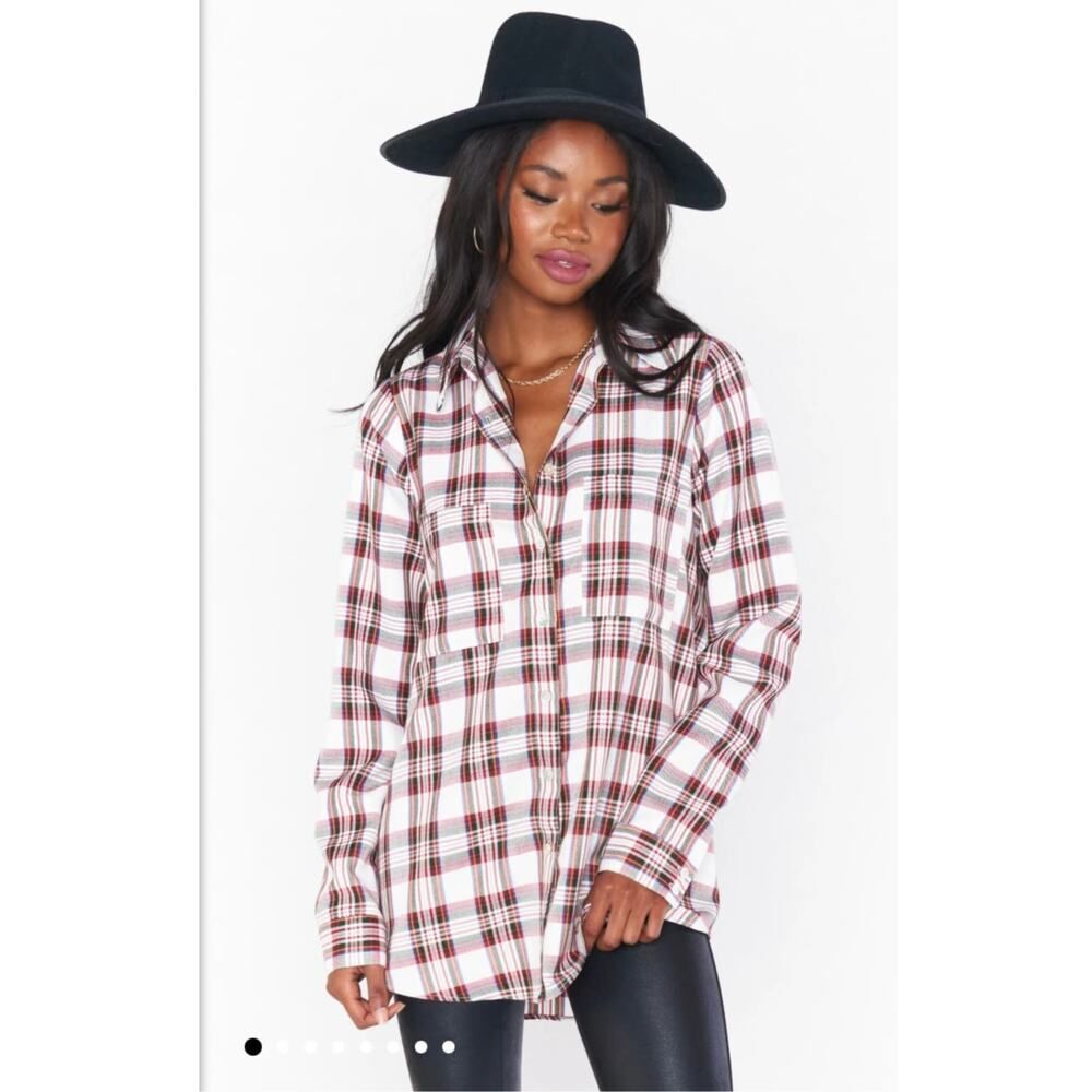Show me Your Mumu The Layer Shirt Perfect Plaid NWOT Size Large